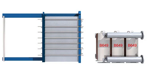 Highly efficient brazed plate heat exchangers